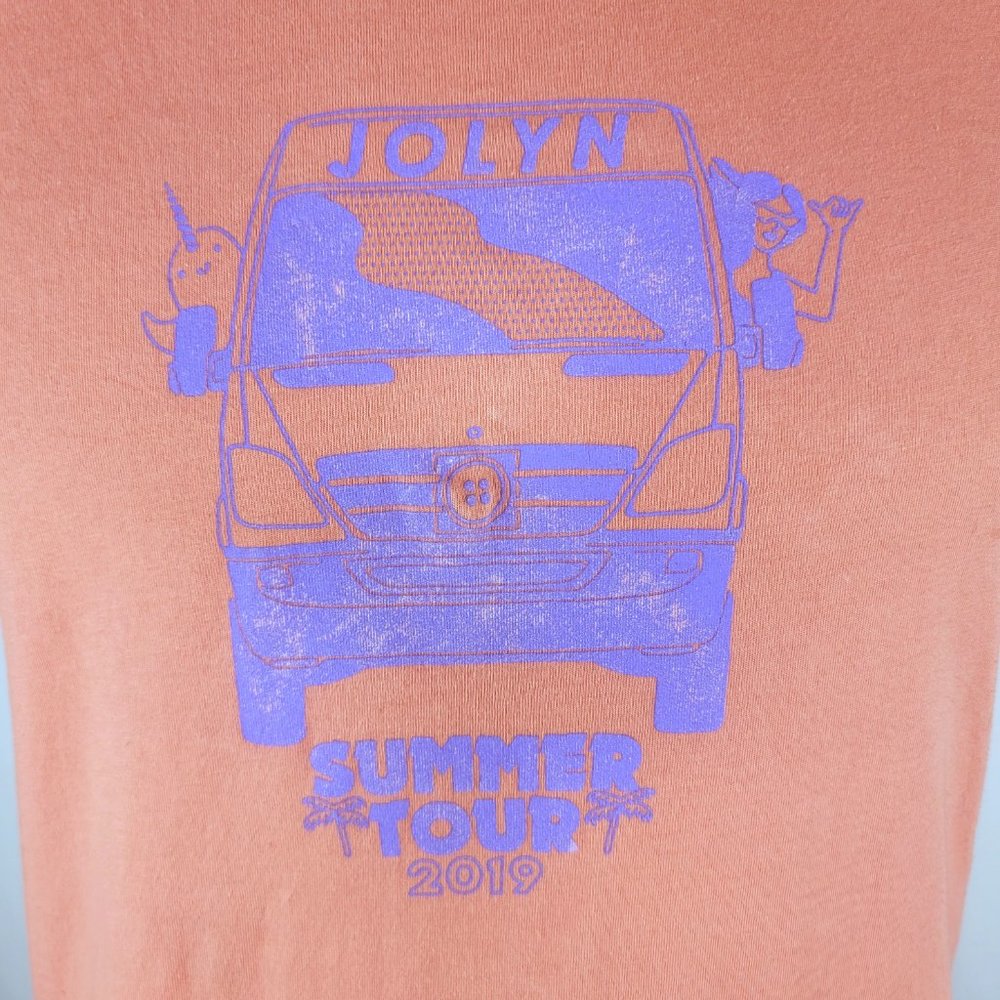 4/$20 JOLYN Summer Tour Narwhal Van T Shirt Sz M - Picture 3 of 5